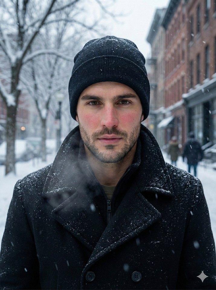 Siyah erkek Bere - Görsel 2