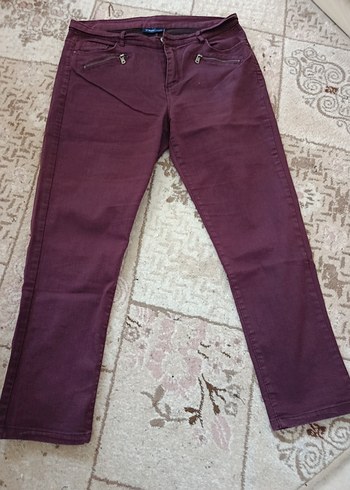 Bordo Dar Kesim Erkek Spor Pantolon - Görsel 2