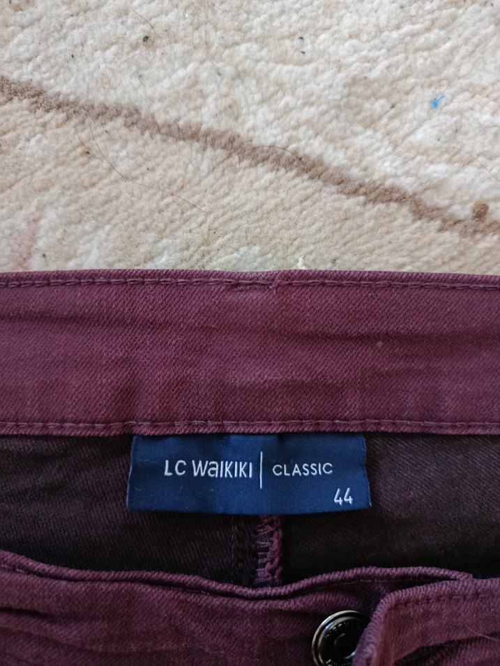 Bordo Dar Kesim Erkek Spor Pantolon - Görsel 4