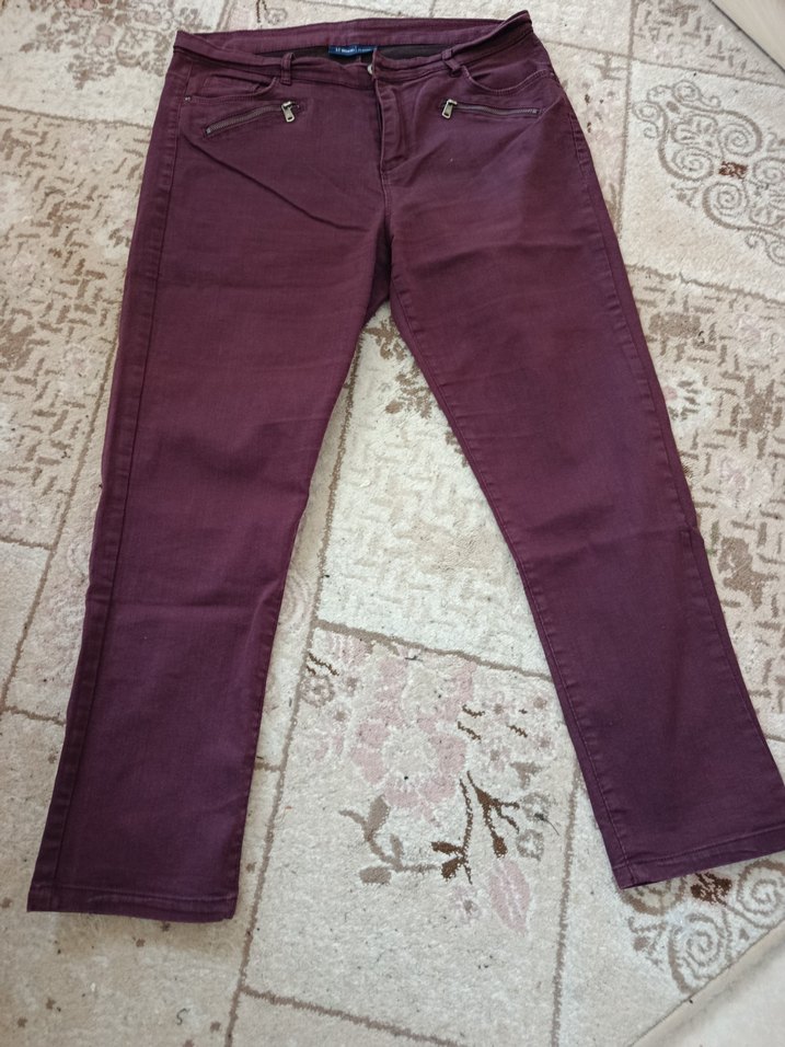 Bordo Dar Kesim Erkek Spor Pantolon - Görsel 3