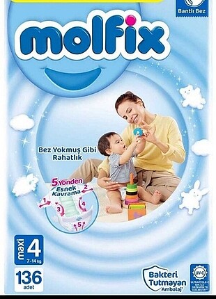Molfix 4 beden Bebek bezi