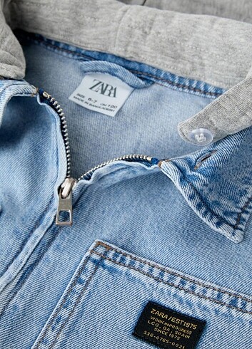 13-14 Yaş Beden mavi Renk Denim ceket