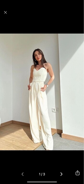 Plazzo pantolon, crop büstiyer (takım)