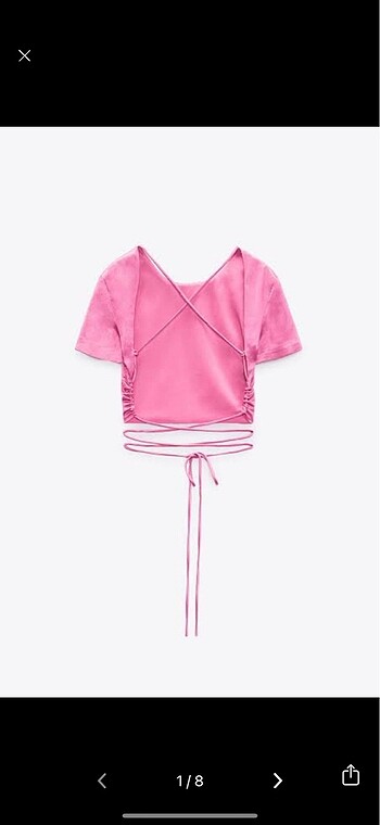 Zara crop bluz