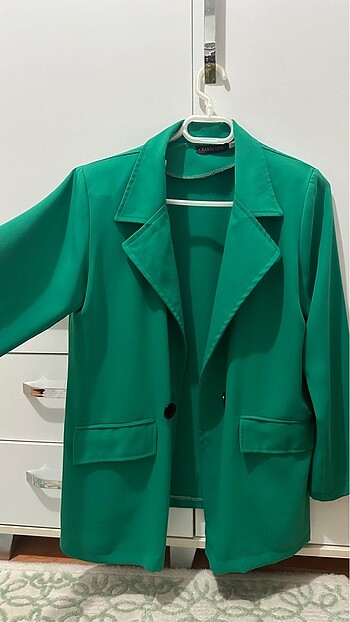 Yeşil yazlık blazer gömlek ceket M beden