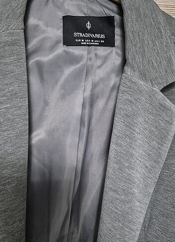 m Beden gri Renk Stradivarius blazer