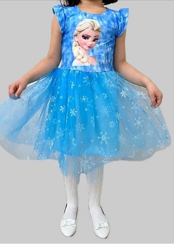 Üç yaş Elsa elbise