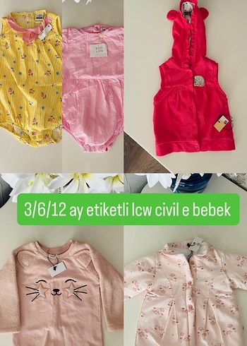 LC Waikiki Bebek Kız Pastel Renkli Kıyafet Seti