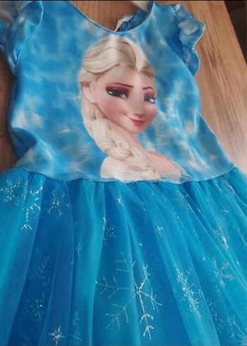 Diğer Kız Çocuk Mavi elsa Elbise 3 yaş