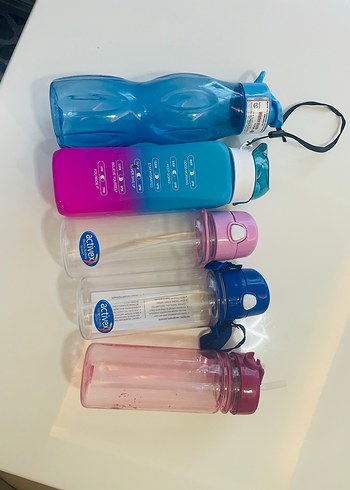 Çocuklar için Renkli matara  ve Suluk Seti - Görsel 3