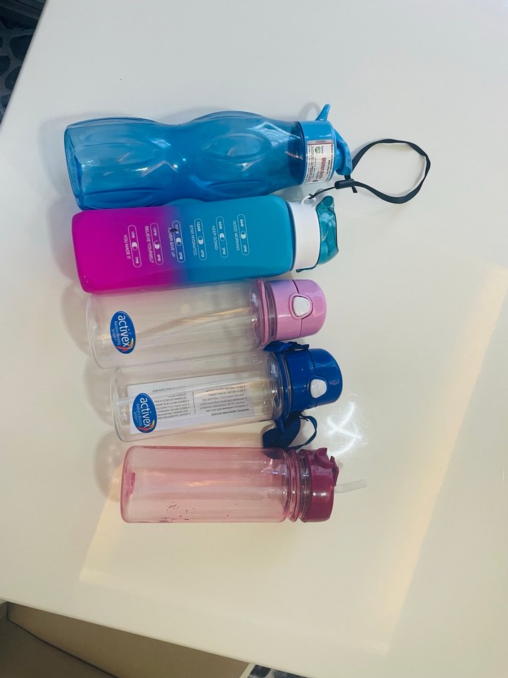 Çocuklar için Renkli matara  ve Suluk Seti - Görsel 2