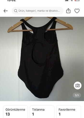 Siyah Basic Kadın Mayo - Atletik Kesim yüzücü mayo - Görsel 3