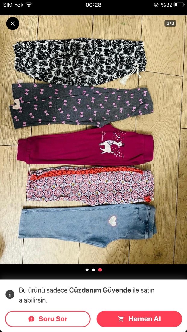2 yaşa uygun alt kıyafetler toplu satış - Görsel 2