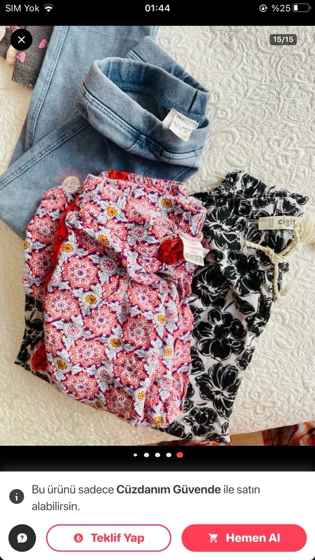 2 yaşa uygun alt kıyafetler toplu satış - Görsel 5