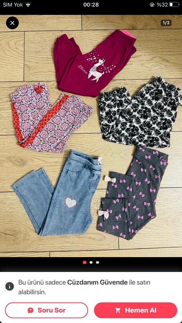 2 yaşa uygun alt kıyafetler toplu satış - Görsel 4