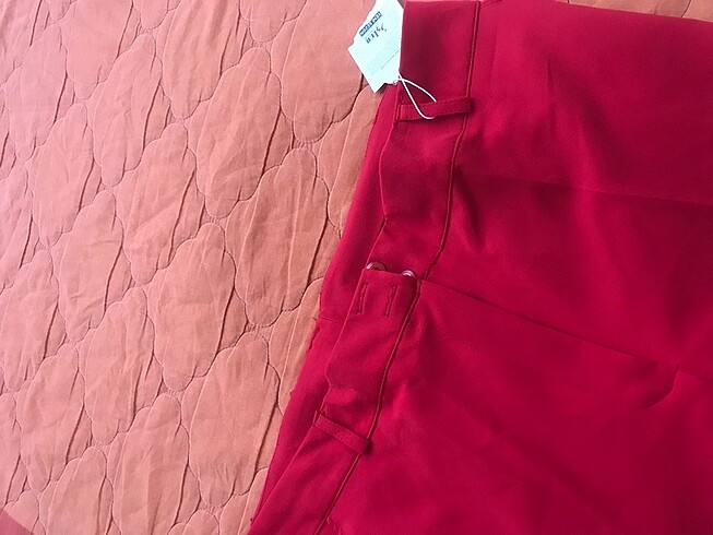 Diğer Kırmızı kumaş pantolon