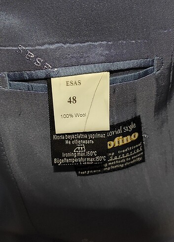 48 Beden Erkek takım elbise