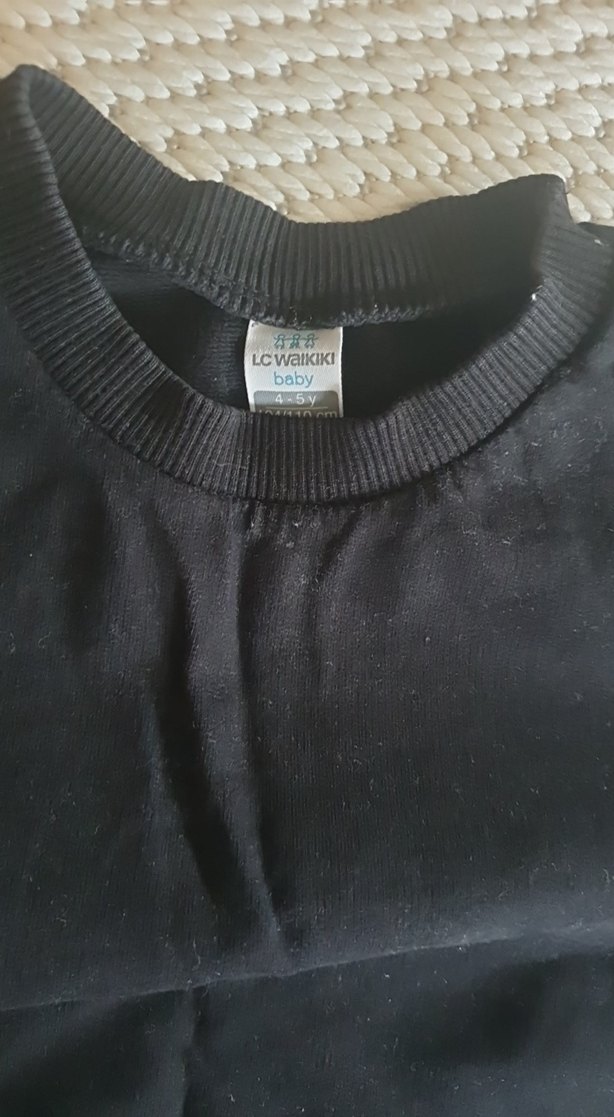 Erkek Siyah Basic Sweatshirt - Görsel 3