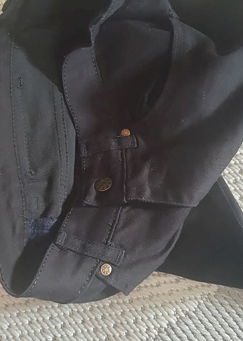 erkek Siyah Regular Fit keten siyah pamuklu Pantolon ,sıfır - Görsel 4