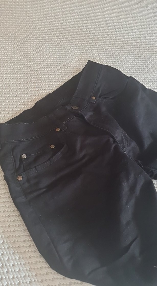 erkek Siyah Regular Fit keten siyah pamuklu Pantolon ,sıfır - Görsel 2