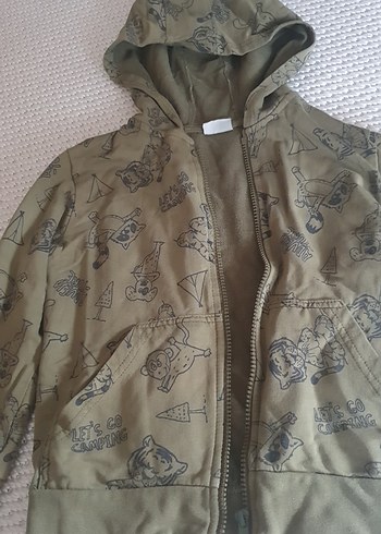 Kapüşonlu Fermuarlı Erkek Çocuk Sweatshirt - Görsel 2