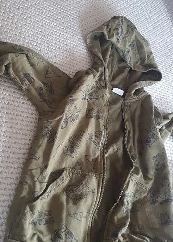 Kapüşonlu Fermuarlı Erkek Çocuk Sweatshirt - Görsel 4