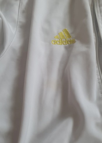 Beyaz Fermuarlı erkek Spor Ceket - Görsel 5