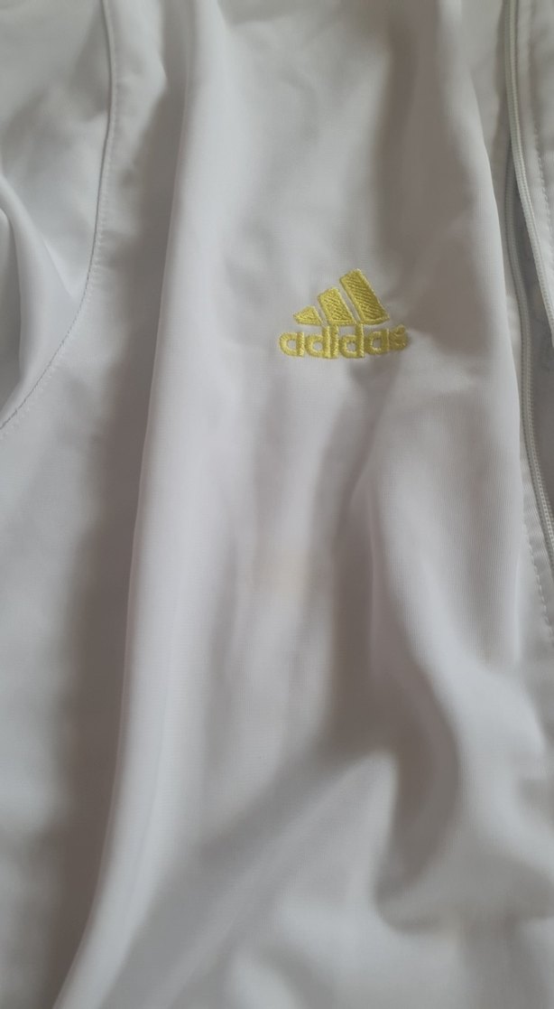 Beyaz Fermuarlı erkek Spor Ceket - Görsel 5