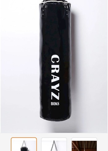 Crazy Mavi  Profesyonel Boks Kum Torbası 130x40 cm - Görsel 2