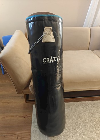 Crazy Mavi  Profesyonel Boks Kum Torbası 130x40 cm - Görsel 3