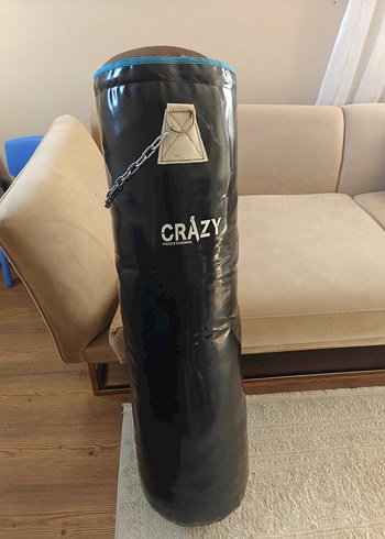 Crazy Mavi  Profesyonel Boks Kum Torbası 130x40 cm - Görsel 4