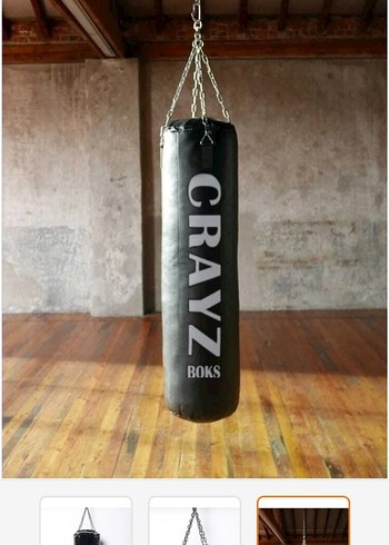Crazy Mavi  Profesyonel Boks Kum Torbası 130x40 cm - Görsel 8