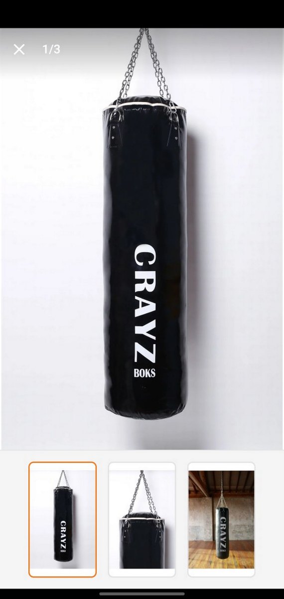 Crazy Mavi  Profesyonel Boks Kum Torbası 130x40 cm - Görsel 2