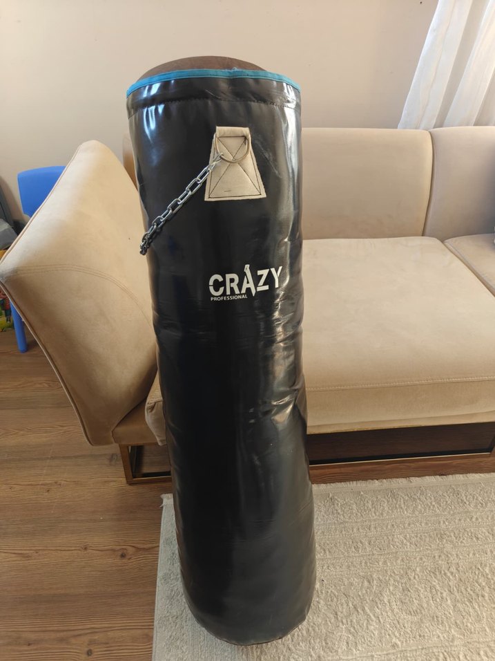 Crazy Mavi  Profesyonel Boks Kum Torbası 130x40 cm - Görsel 4