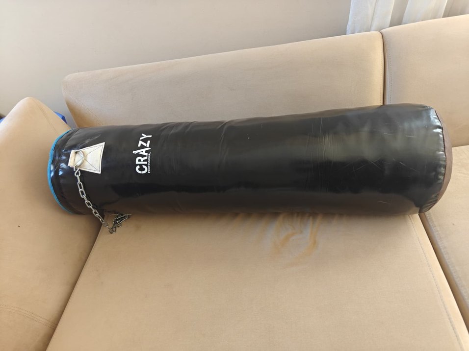Crazy Mavi  Profesyonel Boks Kum Torbası 130x40 cm - Görsel 5