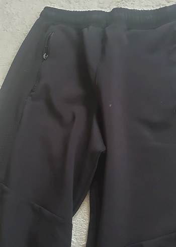 Erkek Siyah Fermuarlı Rahat Kesim Eşofman - Görsel 4