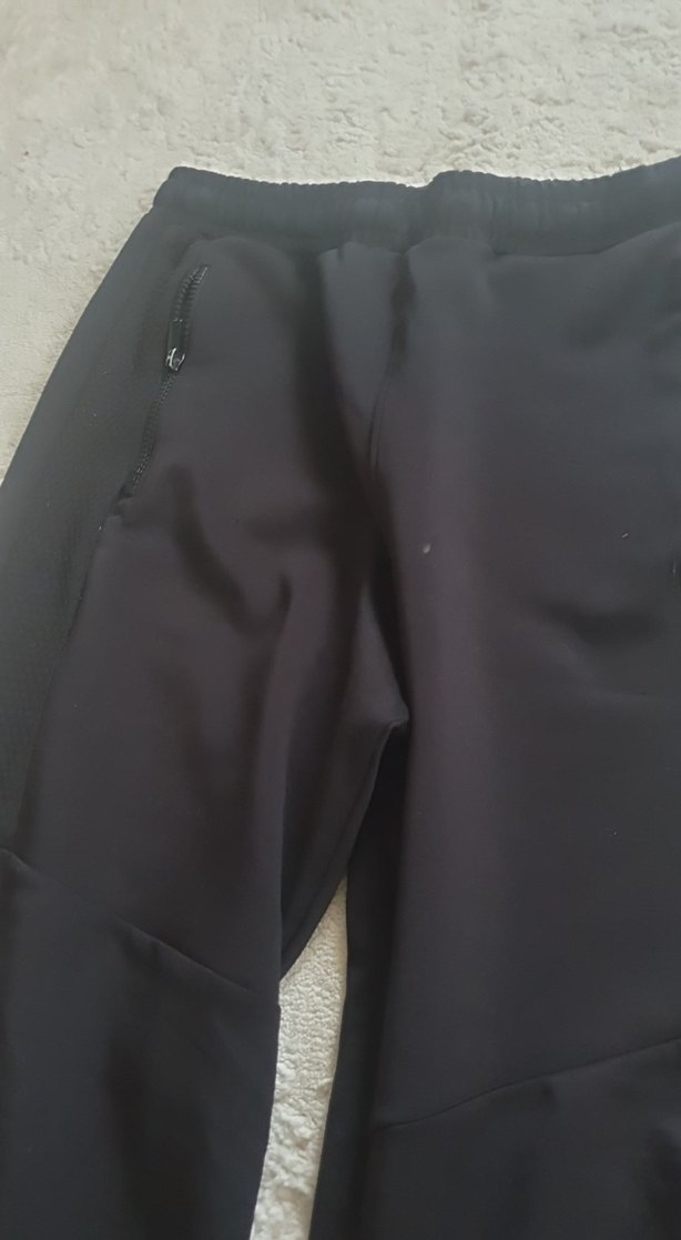 Erkek Siyah Fermuarlı Rahat Kesim Eşofman - Görsel 4