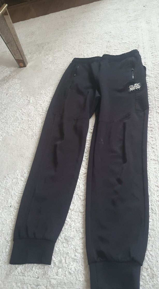 Erkek Siyah Fermuarlı Rahat Kesim Eşofman - Görsel 2