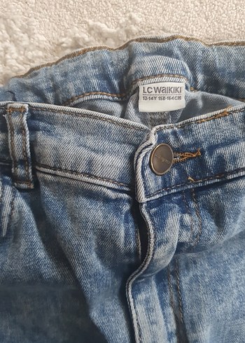 Düğmeli Gri Renk Rahat Kesim erkek Kot Pantolon - Görsel 4