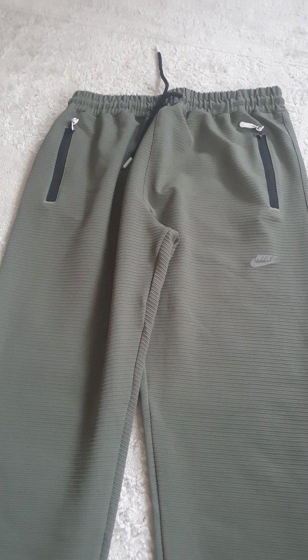 yeşil Nike Erkek Sweatpant Fermuarlı Cepli - Görsel 2