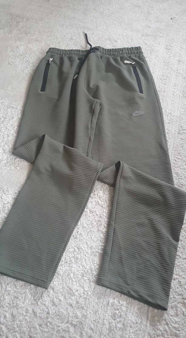 yeşil Nike Erkek Sweatpant Fermuarlı Cepli - Görsel 4