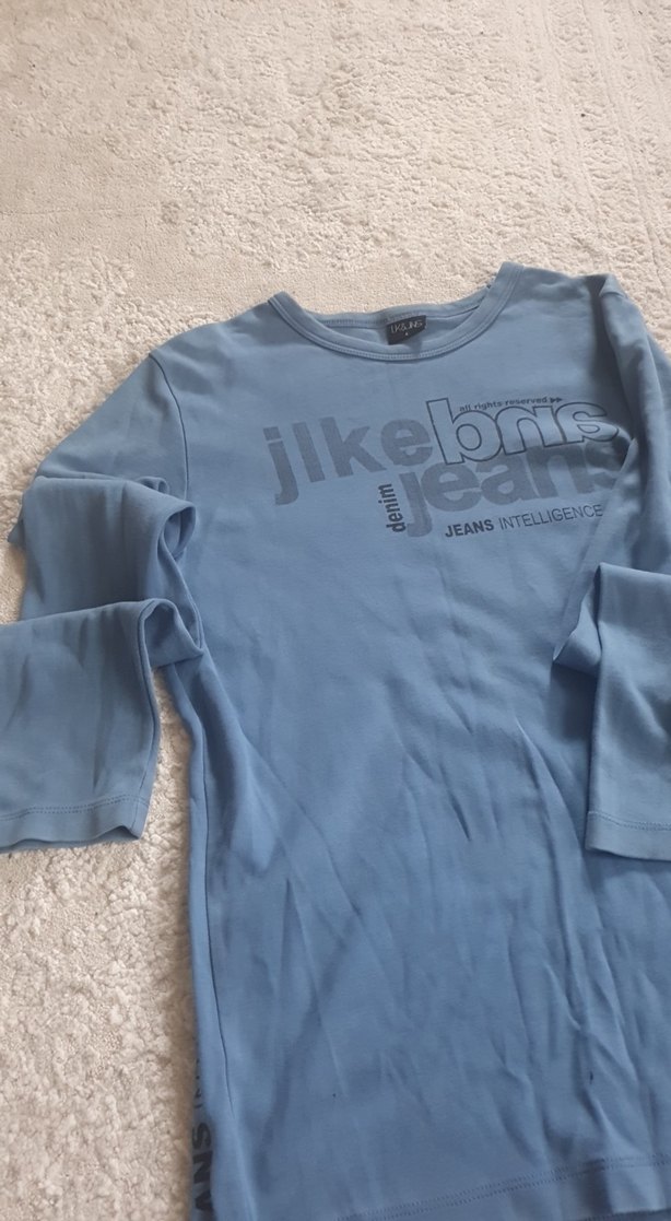 Mavi Uzun Kollu erkek sweat - Görsel 2