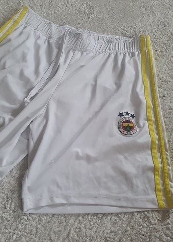 Beyaz Spor Mini Şort Velcro Detaylı - Görsel 3