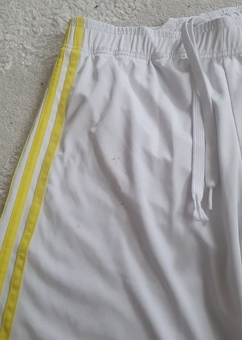 Beyaz Spor Mini Şort Velcro Detaylı - Görsel 4