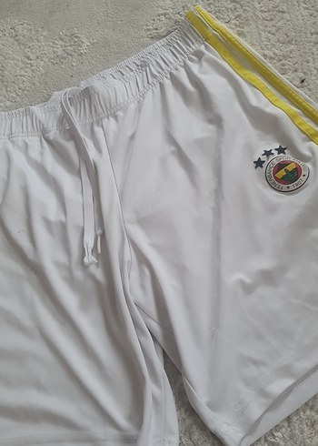 Beyaz Spor Mini Şort Velcro Detaylı - Görsel 6