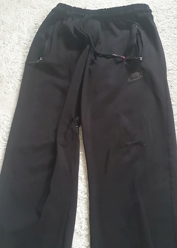 Siyah Rahat Kesim Fermuarlı Erkek Eşofman Altı - Görsel 2