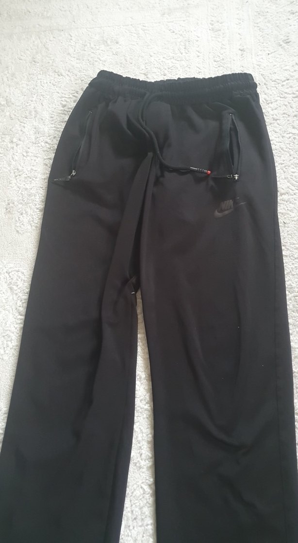 Siyah Rahat Kesim Fermuarlı Erkek Eşofman Altı - Görsel 3