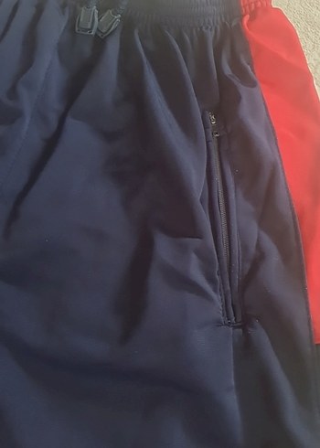 Lacivert Kırmızı Yan Şeritli Erkek Şort - Görsel 4