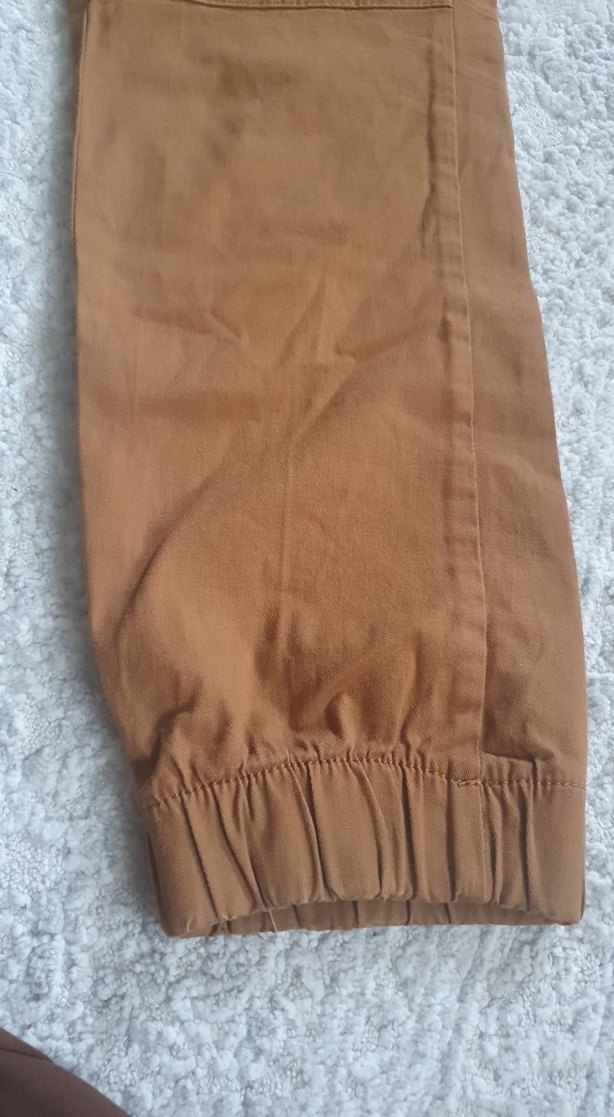 kahverengi , Bel Detaylı Erkek Rahat Pantolon - Görsel 3