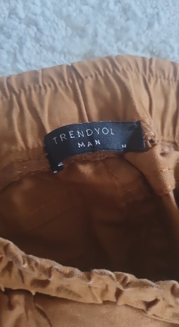 kahverengi , Bel Detaylı Erkek Rahat Pantolon - Görsel 5